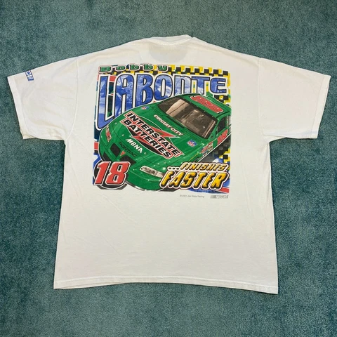 VINTAGE Bobby Labonte 2001 Shirt Adult XL 18 Nascar Racing Pontiac Motorsports Cover