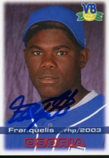 2003 Vero Beach Dodgers FRANQUELIS OSORIA Signed Card autograph pirates rc