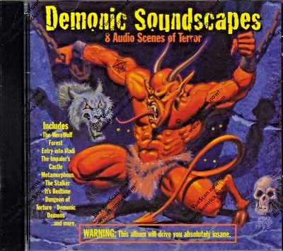 DEMONIC SOUNDSCAPES Audio Scenes of Terror HAUNTED HALLOWEEN SOUNDS OF HORROR CD - Image 1 of 2