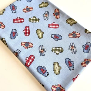 Vintage Dianna Marcum Marcus Brothers Mittens Cotton Fabric Remnant 3/4 yard - Picture 1 of 3