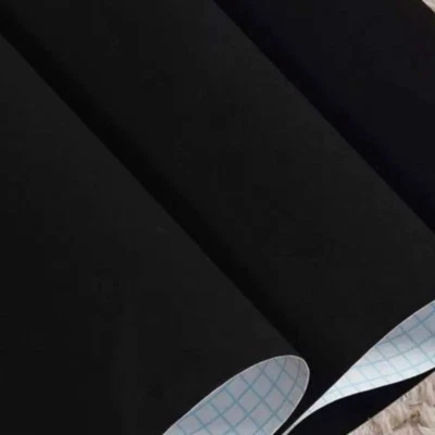 5M Velvet Sticker Fabric Self Adhesive Velour Wallpaper Display Background Decor - Image 1 of 4