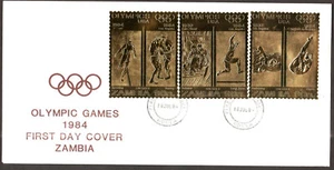 Zambia 1984 - Los Angeles Olympic Games ( USA ) - Boxing , Swimming , ...- FDC - Picture 1 of 1