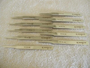 EXCELTA 2A-SA-SE Tweezer, Flat,4-3/4 in. Long, Stainless Steel - 20 - Afbeelding 1 van 4