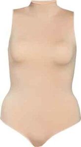 SKIMS 301689 ärmelloser Body mit Stehkragen in Sandstein, Größe Small - Bild 1 von 2
