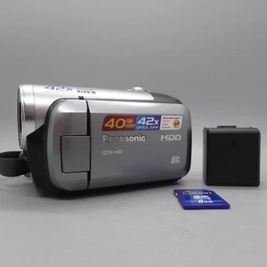 Panasonic SDR-H40 Handheld 40GB HDD Camcorder Silver Tested - Picture 1 of 8