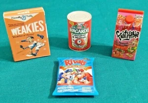 WACKY PACKAGES Minis Series 1 Lot of 4 Fruitphobia, Borgardee, Weakies, Rivals - Picture 1 of 7