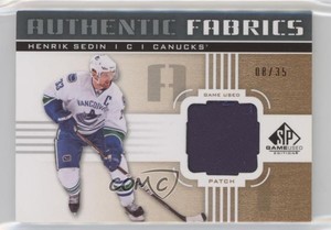 2011-12 SP Game Used Edition Authentic Fabrics /35 Henrik Sedin #AF-HS Patch HOF