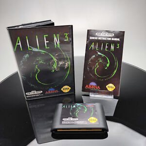 Videojuego de acción y aventura de ciencia ficción Alien 3 Sega Genesis-Classic para juegos retro