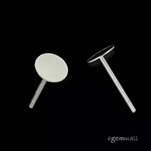 4PC Sterling Silver Stud Post Earring with 6mm Flat Pad #99334 - Picture 1 of 1