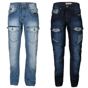 Pantalones de mezclilla informales Rawcraft para hombre rectos Vanqsh Chilrob Darhust - Imagen 1 de 13
