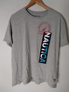 Nautica 1983 Sailing Supply Graphic Short Sleeve T-Shirt Men's Size XXL, Gray - Picture 1 of 9
