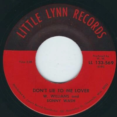 MS Funky blues / Soul - W. Williams & Sonny Nash LITTLE LYNN Don't lie to me ♫  - Imagem 1 de 2