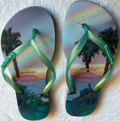 Havaianas Quiet Lilac US 6 紫色夏威夷人字拖 状况良好 — 第 1/4 张图片