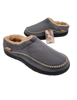 Zapatillas Mocasín Zigzagger Para Hombres EE. UU. 10.5 Difuso Microgamuza Gris Interior Exterior Foto 1 de 4