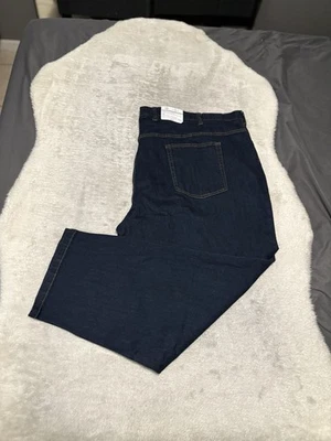 Harbor Bay Continuous Comfort Jeans 60x30 Dark Blue Stretch Denim NWT  - Image 1 of 4