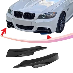 Alerón de parachoques delantero divisor de labios Bmw E90 serie 3 M-tech 2 alerón inferior lateral - Imagen 1 de 5