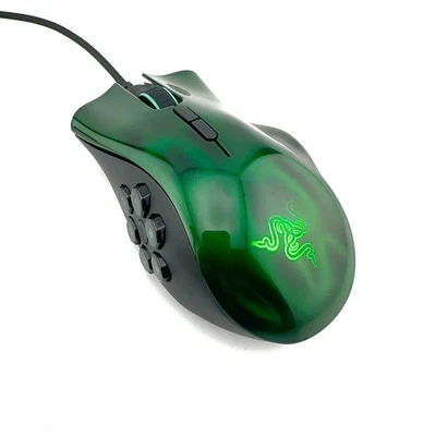 Razer Naga Hex MOBA Green PC Gaming Mouse RZ01-0075 - Image 1 of 4