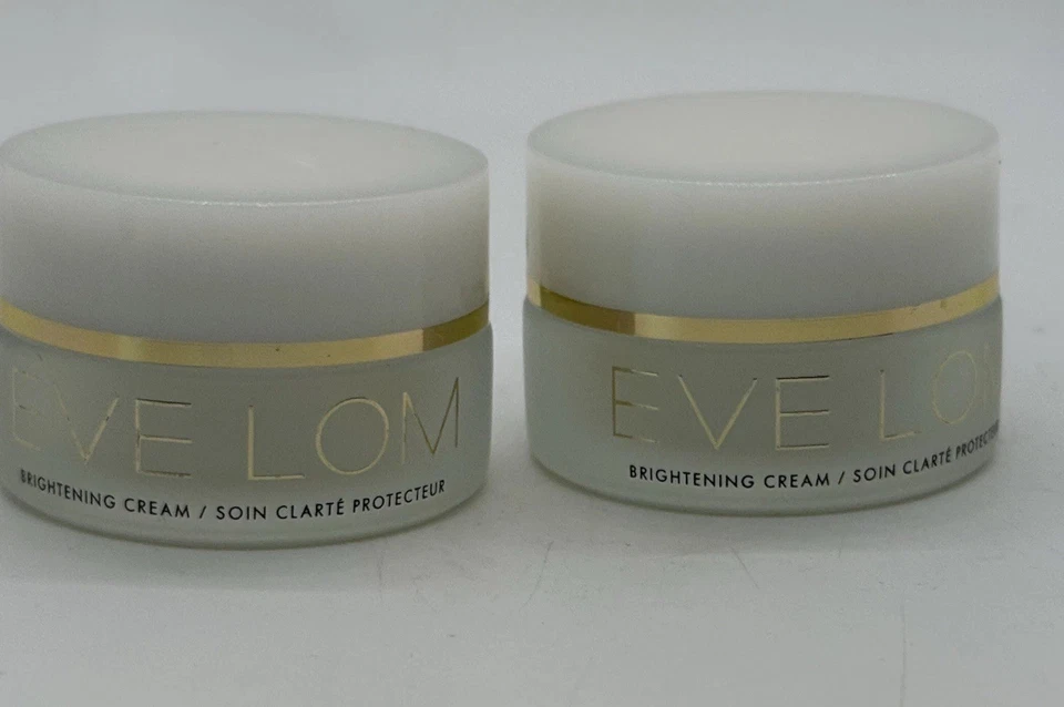 Lote de 2 Crema Facial Iluminadora Eve Lom Blanca .33oz/10ml MINI Tamaño de Viaje Nueva Foto 1 de 4