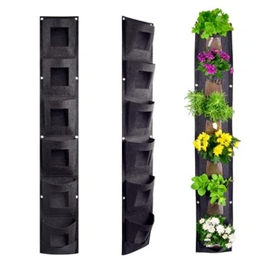 Hanging Planter Bags, Vertical Garden Planting Wall Gardening Grow Bag, 6 Poc... - Picture 1 of 10