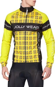 Jolly Wear Herren Radjacke Fahrradjacke Winddicht Windjacke Winter, Gelb, M - Picture 1 of 4