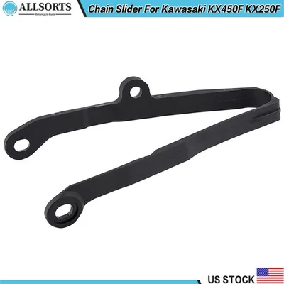 Nuevo basculante deslizante guía de cadena para Kawasaki KX 250 KX450F KX250F KX250 negro Foto 1 de 4