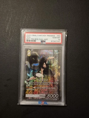 Final Fantasy TCG Tifa Promo Foil Tin Exclusive Forward Card FFTCG PR-063 PSA 10 - Image 1 of 2