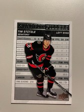 Tim Stutzle 2023-24 Upper Deck Series 1 Stat Box Fillers RC #SB-5 Ottawa -NM