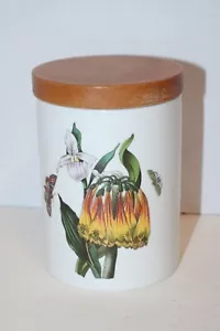 Portmeirion Botanic Garden Orange Cactus Jar w/Lid Seal - Picture 1 of 7