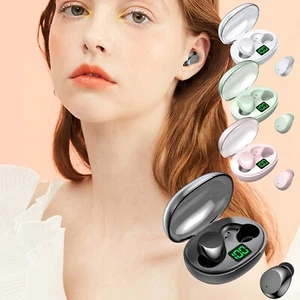 Wireless Bluetooth Headphones In Ear Stereo Earbuds LED Digital Charging Case - Picture 1 of 32