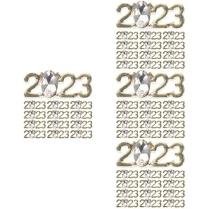30 szt. Stras Inkrustowany manicure epoksydowy 2023 Charms Nail Art 2023 Charms - Zdjęcie 1 z 12