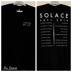 Rufus Du Sol Fall 2019 Solace Tour Shirt BLACK SIZE SMALL PLUS  EDM Music - Picture 1 of 11