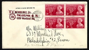 USA SCOTT #977, ADDRESSED FDC COVER 1948 FOUNDER OF MEMORIAL POPPY MOINA MICHAEL - Picture 1 of 1