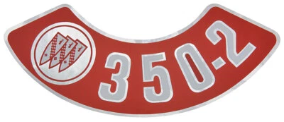 Adesivo purificador de ar 350-2V 1968-1972 Buick Skylark Riviera Regal LeSabre Wildcat - Imagem 1 de 4