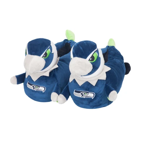 Seattle Seahawks 3D Mascot Youth Kids Slippers - NEW - FREE USA SHIPPING Cover