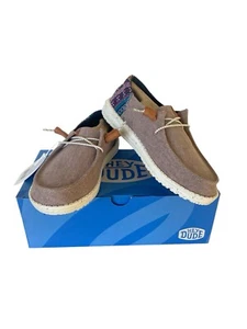 Hey Dude Womens Wendy Funk Baja Lilac Purple Slip On Canvas Boat Shoes Sz 6 - Picture 1 of 8