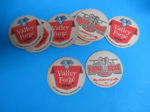 18 NEW VALLEY FORGE BEER- RAMS HEAD ALE COASTERS, NORRISTOWN PA (TWO SIDED) - Picture 1 of 3