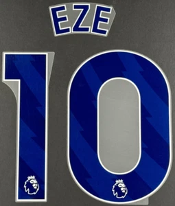 2024 2025 OFFICIAL CRYSTAL PALACE EZE 10 BLUE AWAY PLAYER SIZE NAMESET - Bild 1 von 3