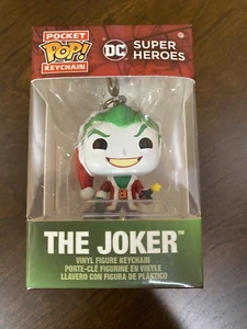 DC Super Heroes HOLIDAY Joker as Santa ~ Pocket Pop Keychain ~ New in Box - Picture 1 of 7