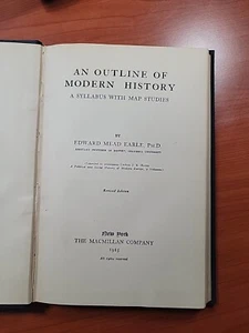 Earle - An Outline Of Modern History A Syllabus With Map Studies 19 - T9000z - Picture 1 of 10