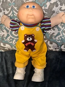 Cabbage Patch Kids Doll Bald Head & wearing the desirable teddy clothes - Picture 1 of 9