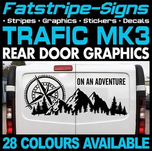 to fit RENAULT TRAFIC MK3 ADVENTURE MOUNTAINS STICKERS GRAPHICS CAMPER VAN - Picture 1 of 2