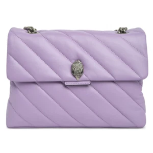 Borsa Soho Kurt Geiger London grande in pelle viola pastello nuova con etichetta - Foto 1 di 10