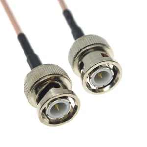 BNC Male to BNC Male Connector Lot RF coax jumper Pigtail coaxial cable RG316 - Picture 1 of 3