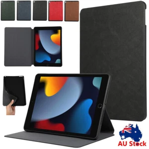For iPad 5/6/7/8/9/10th Mini 7 Air Pro 11 13 Shockproof Leather Flip Case Cover - Picture 1 of 41