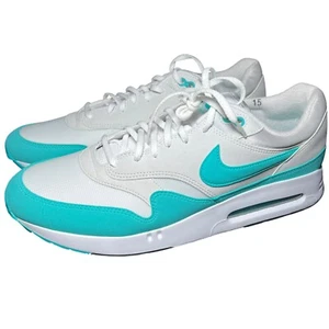 Nike Air Max 1 '86 OG Golf Shoes White Cactus Blue DV1403-117 Men's 15 - Picture 1 of 9