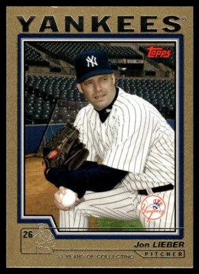 2004 Topps Gold Jon Lieber 0362/2004 New York Yankees #597 - Imagem 1 de 2