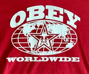 OBEY Worldwide T Shirt Propaganda Streetwear T Shirt Mens Large T Shirt - Picture 1 of 3