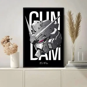 Mobile Suit of Gundam Robot Face art poster canvas wall art home decor - Picture 1 of 5