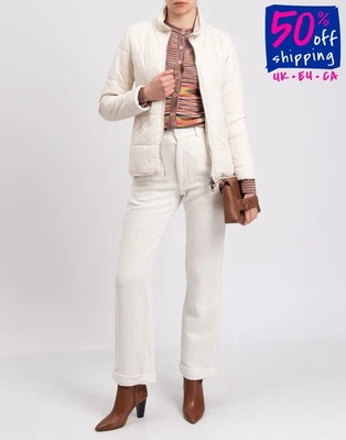 RRP€1225 GIORGIO BRATO Suede Leather Jacket US4 IT40 S Padded Worn Look - Image 1 of 4