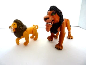 Vintage 1994 Disney The Lion King Fighting Action Figure Scar & Mufasa - Picture 1 of 7